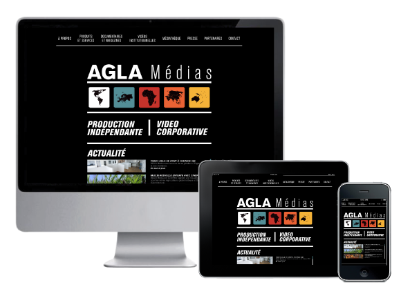 Agitatrice de solutions - Projet Agla Médias - Branding - Web - Responsive