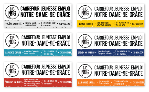 Agitatrice de solutions - Projet CJE NDG - Branding - Signatures Courriel