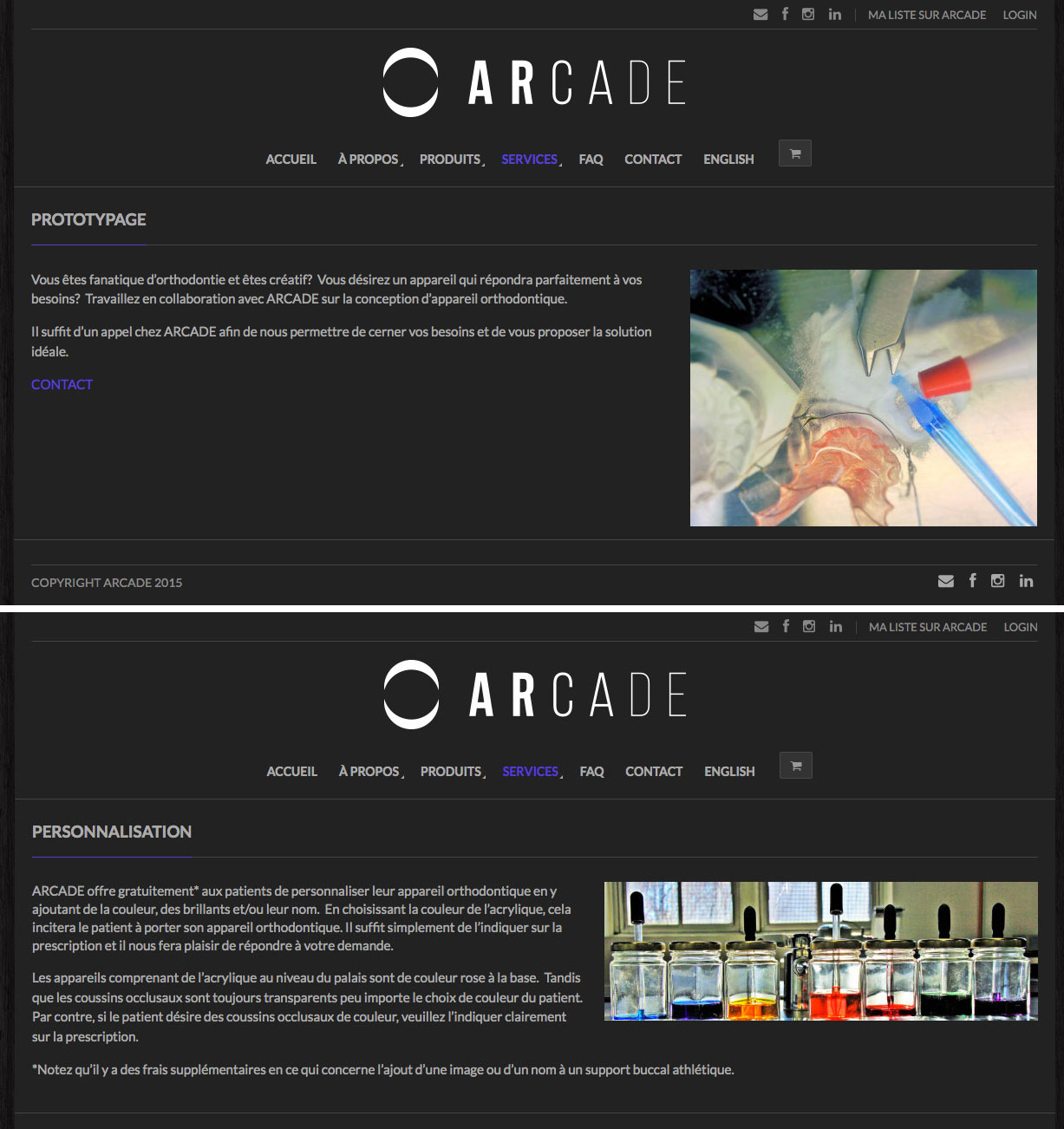 Agitatrice de solutions - Projet Arcade - Web - Vente en ligne - Services