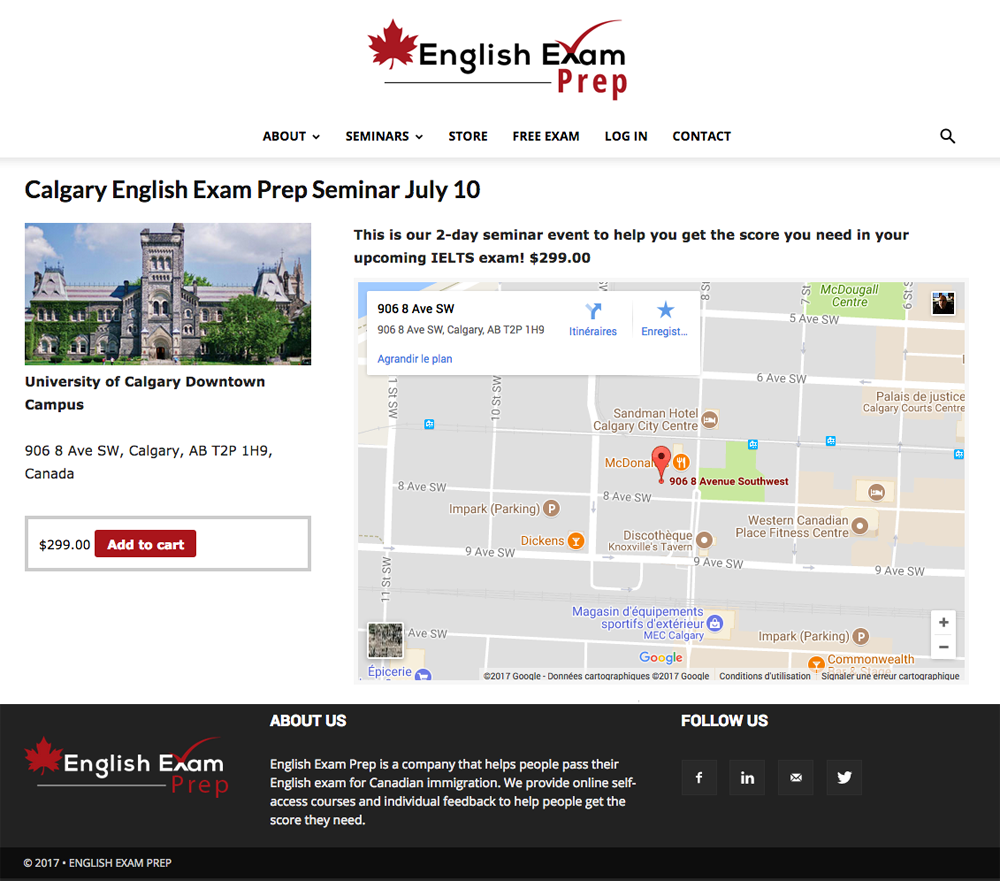 Agitatrice de solutions - Projet English Exam Prep - Web - Vente en ligne